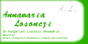 annamaria losonczi business card